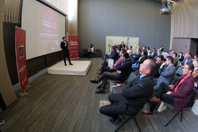 Freddy Cortés, Subgerente de Desarrollo de Negocios en la apertura del evento.